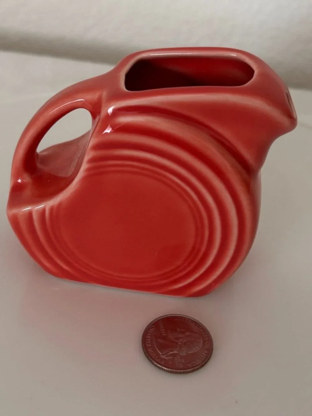 Fiesta Persimmon Orange Mini Disk Pitcher
